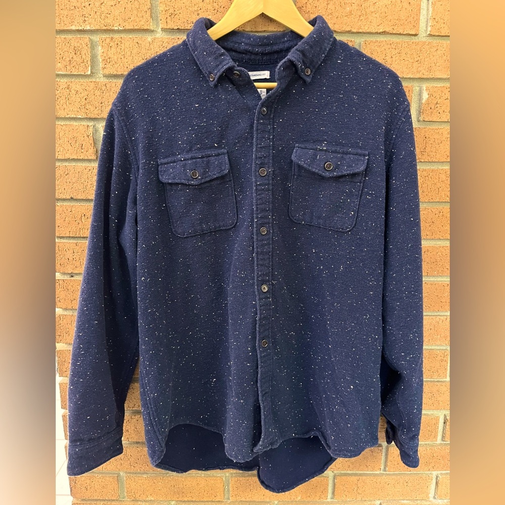 GAP Button Down Standard Fit Blue Soft Button Up